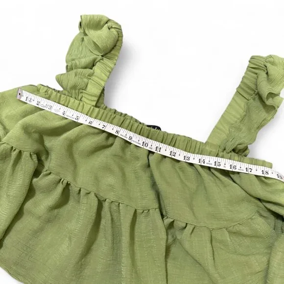 Lulu's Festival Coquette Spring Ruffle Top L Fairycore Girly Summer Soft Girl - Picture 8 of 8